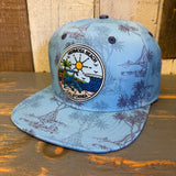 Hermosa Beach SHOREFRONT Snapback Hat - Navy Blue Screwpine