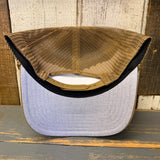 Hermosa Beach CLASSIC LOGO Mid Profile Mesh Back Trucker Hat - Coyote Brown
