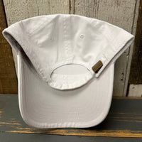 Hermosa Beach MUY HERMOSA :: COASTAL EDITION MINI 6 Panel Low Profile Style Dad Hat - White