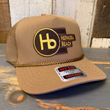 Hermosa Beach THE NEW STYLE Mid Profile Mesh Back Trucker Hat - Coyote Brown