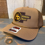 Hermosa Beach THE NEW STYLE Mid Profile Mesh Back Trucker Hat - Coyote Brown