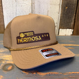 Hermosa Beach HERMOSA AVE Mid Profile Mesh Back Trucker Hat - Coyote Brown