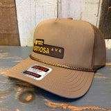 Hermosa Beach HERMOSA AVE Mid Profile Mesh Back Trucker Hat - Coyote Brown