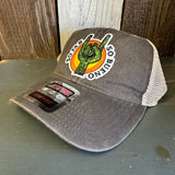 SO FAR :: SO BUENO 6 Panel Low Profile "OTTO COMFY FIT" Trucker Hat - Dark Brown/Khaki