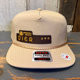 Hermosa Beach PIER AVE Athletic Performance Rope Baseball Cap - Khaki