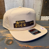 Hermosa Beach PIER AVE Athletic Performance Rope Baseball Cap - Khaki