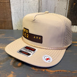 Hermosa Beach PIER AVE Athletic Performance Rope Baseball Cap - Khaki