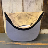 Hermosa Beach CLASSIC LOGO Athletic Performance Rope Baseball Cap - Khaki