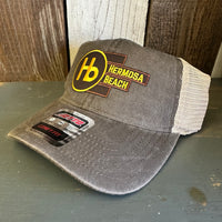 Hermosa Beach THE NEW STYLE 6 Panel Low Profile "OTTO COMFY FIT" Trucker Hat - Dark Brown/Khaki