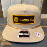 Hermosa Beach CLASSIC LOGO Athletic Performance Rope Baseball Cap - Khaki