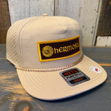 Hermosa Beach CLASSIC LOGO Athletic Performance Rope Baseball Cap - Khaki