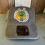 SO FAR :: SO BUENO 6 Panel Low Profile "OTTO COMFY FIT" Trucker Hat - Black/Charcoal