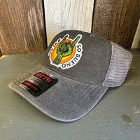 SO FAR :: SO BUENO 6 Panel Low Profile "OTTO COMFY FIT" Trucker Hat - Black/Charcoal