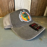 SO FAR :: SO BUENO 6 Panel Low Profile "OTTO COMFY FIT" Trucker Hat - Black/Charcoal