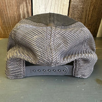 Hermosa Beach PIER AVE 6 Panel Low Profile "OTTO COMFY FIT" Trucker Hat - Black/Charcoal