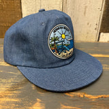Hermosa Beach GOLF CARTS AND YOGA PANTS Field Trip Strapback Hat - Denim