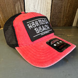 Hermosa Beach ROPER 6 Panel Low Profile "OTTO COMFY FIT" Trucker Hat - Red/Black