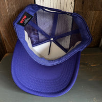 Hermosa Beach GOLF CARTS & YOGA PANTS High Crown Trucker Hat - Purple