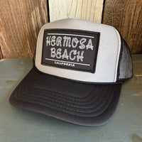 Hermosa Beach ROPER Trucker Hat - Black/Grey/Black