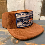Hermosa Beach TAKE ME TO THE SHORE 90254 Corduroy Hat - Coyote Brown