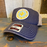 DESERT DWELLER 6 Panel Low Profile Trucker Hat - Navy/Khaki