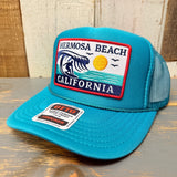 Hermosa Beach THE PERFECT WAVE High Crown Trucker Hat - Jade Green