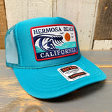 Hermosa Beach THE PERFECT WAVE High Crown Trucker Hat - Jade Green