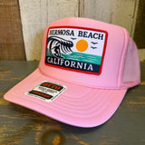 Hermosa Beach THE PERFECT WAVE High Crown Trucker Hat - Pink