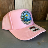 Hermosa Beach SHOREFRONT High Crown Trucker Hat - Pink