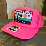 Hermosa Beach THE PERFECT WAVE Trucker Hat - Neon Pink