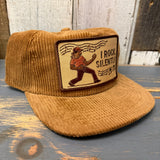 I ROCK, SILENTLY Corduroy Hat - Khaki Brown