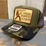 I ROCK, SILENTLY :: Trucker Hat - Camouflage/Olive