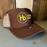 Hermosa Beach THE NEW STYLE High Crown Trucker Hat - Brown