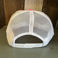 Hermosa Beach OCEAN DRIVE Trucker Hat - Neon Pink/White
