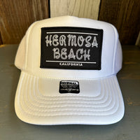 Hermosa Beach ROPER High Crown Trucker Hat - White