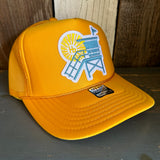 Hermosa Beach LIFEGUARD TOWER High Crown Trucker Hat - Gold