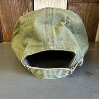 Hermosa Beach MUY HERMOSA :: COASTAL EDITION MINI 6 Panel Low Profile Style Dad Hat - Olive Green