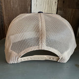 Hermosa Beach SUNBEAMS High Crown Trucker Hat (Navy/Khaki)