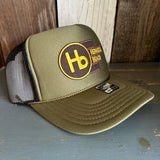 Hermosa Beach THE NEW STYLE High Crown Trucker Hat - Olive/Black