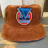 LET'S GET SERVED :: HERMOSA BEACH VOLLEYBALL Corduroy Hat - Coyote Brown