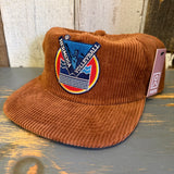 LET'S GET SERVED :: HERMOSA BEACH VOLLEYBALL Corduroy Hat - Coyote Brown