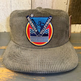 LET'S GET SERVED :: HERMOSA BEACH VOLLEYBALL Corduroy Hat - Olive Green