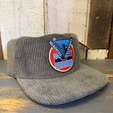 LET'S GET SERVED :: HERMOSA BEACH VOLLEYBALL Corduroy Hat - Olive Green