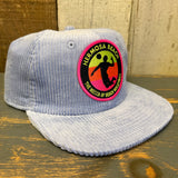 Hermosa Beach :: THE MECCA OF BEACH VOLLEYBALL Corduroy Hat - Powder Blue