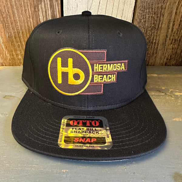 Hermosa Beach THE NEW STYLE 6-Panel Mid Profile Snapback Hat - Black