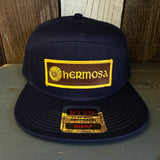 Hermosa Beach AS REAL AS THE STREETS 7 Panel Snapback Hat - Navy