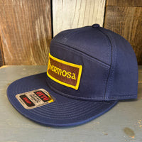 Hermosa Beach AS REAL AS THE STREETS 7 Panel Snapback Hat - Navy