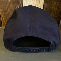 Hermosa Beach AS REAL AS THE STREETS 7 Panel Snapback Hat - Navy