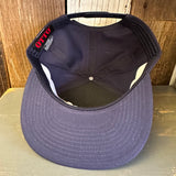 Hermosa Beach AS REAL AS THE STREETS 7 Panel Snapback Hat - Navy