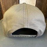 Hermosa Beach AS REAL AS THE STREETS 7 Panel Snapback Hat - Olive Green